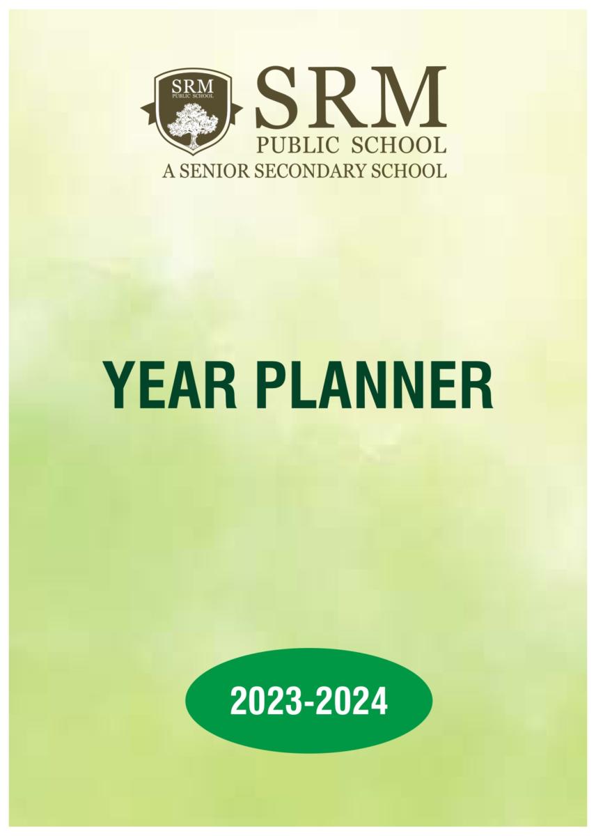 Academic Calendar SRM Public School